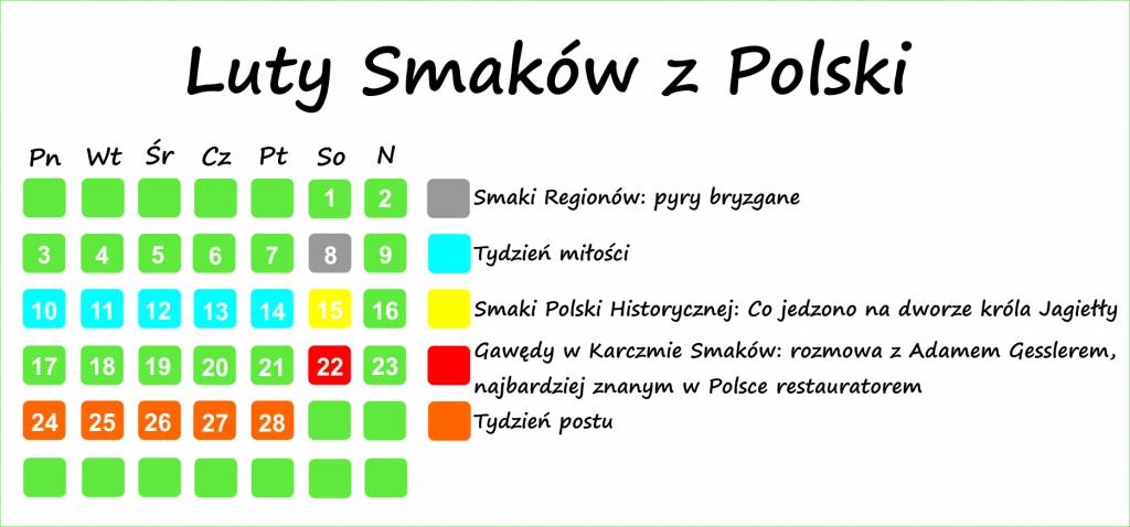 Lutowy Kalendarz Smaków z Polski (1)