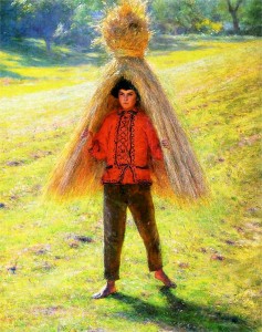 Gierymski_A_boy_carrying_a_sheaf