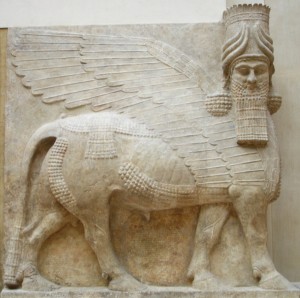 Human_headed_winged_bull_facing