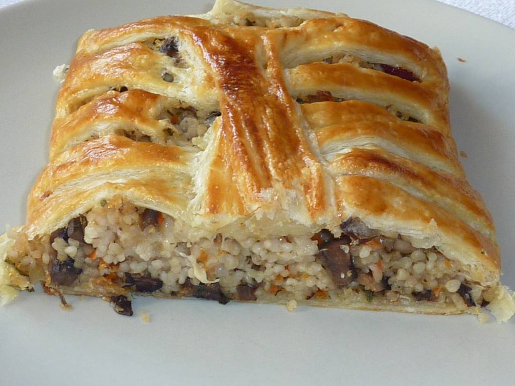 Kasza zapieczona w cieście